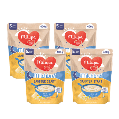 Milupa Milchbrei Sanfter Start Gute Nacht 4 x 400 g ab dem 5. Monat