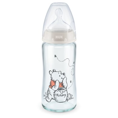 NUK Babyglasflasche First Choice+Disney Winnie The Pooh 240 ml in beige