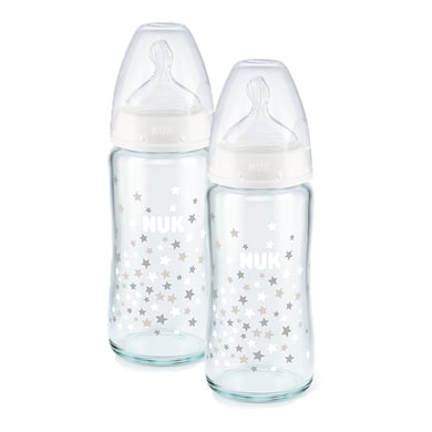NUK Glasflasche First Choice⁺ ab der Geburt 240 ml