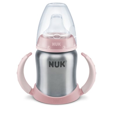 NUK Learner Cup Edelstahl Rosa Stainless Steel 125 ml Silikon