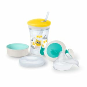 NUK Trinklernset All-in-1 türkis/gelb
