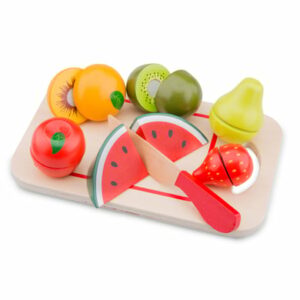 New Classic Toys Schneideset Früchte mit Brettchen 8 Teile bunt