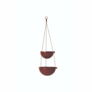 OYOY Aufhängungskorb Pif Paf Puf Hanging Storage - 2 Bowls Nutmeg