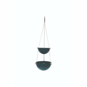 OYOY Aufhängungskorb Pif Paf Puf Hanging Storage - 2 Bowls dark grey