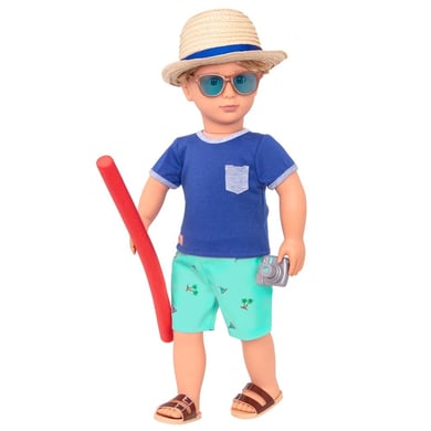 Our Generation Deluxe Outfit Beach Boy Junge für 46 cm Puppen Mehrfarbig