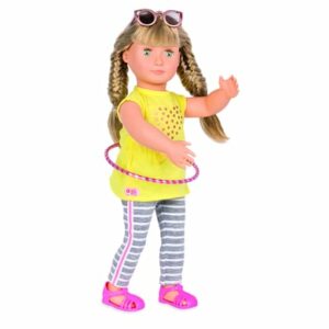 Our Generation Outfit Leggings mit Shirt und Hula-Hoop Ring für 46 cm Puppen Mehrfarbig