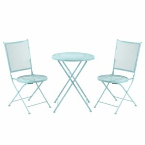 Outsunny Gartenmöbel-Set mit Klappbarkeitsfunktion blau