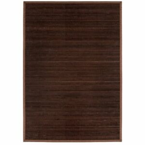 Outsunny Outdoorteppich Bambus In- und Outdoor geeignet Naturfasern braun