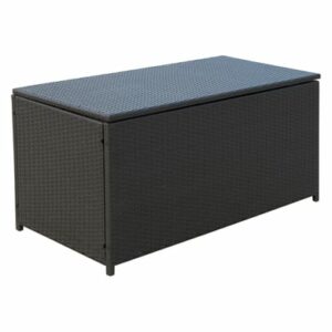 Outsunny Polyrattan Auflagenbox dunkelbraun