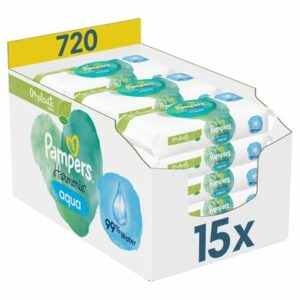 Pampers Feuchttücher Aqua 720 Tücher (15 x 48 Stk)