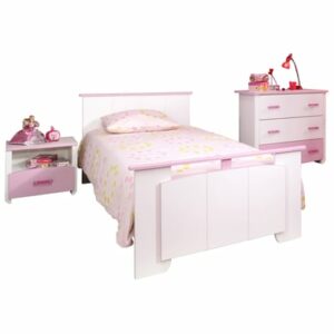 Parisot Kinderzimmer-Set 3-tlg. Biotiful 3 Rosa-Weiß Weiß / Rosa