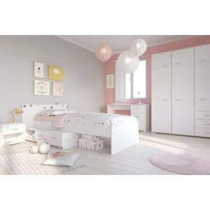 Parisot Kinderzimmer Set 4tlg Galaxy 152 Weiß Weiß