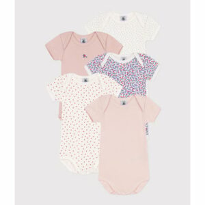 Petit Bateau Kurzarmbody 5er Pack Blumen
