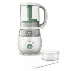 Philips Avent 4-in-1 Babynahrungszubereiter Dampfgarer und Mixer SCF885/01 in grün