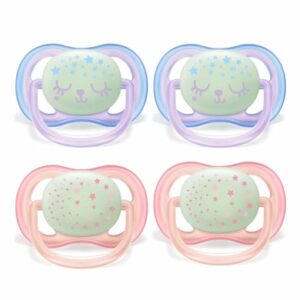 Philips Avent Nachtschnuller ultra air SCF376/12 0 - 6 m Girl im Viererpack