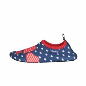 Playshoes Badeschuh Herzchen marine