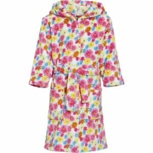 Playshoes Fleece-Bademantel Blumenmeer