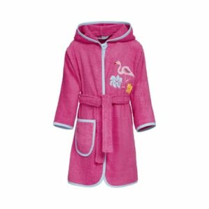 Playshoes Frotte-Bademantel Flamingo pink