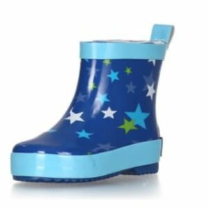 Playshoes Gummistiefel Halbschaft Sterne blau