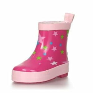 Playshoes Gummistiefel Halbschaft Sterne pink