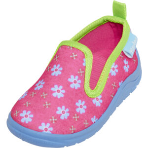 Playshoes Hausschuh Blumen pink