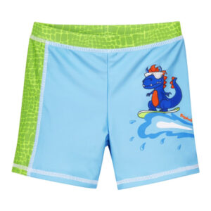 Playshoes UV-Schutz Badeshorts Dino blau-grün