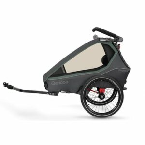 Qeridoo® Kinderfahrradanhänger Kidgoo2 Ivy Green Kollektion 2023