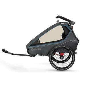 Qeridoo® Kinderfahrradanhänger Kidgoo2 Navy Blue Kollektion 2023