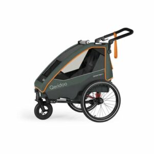 Qeridoo® Kinderfahrradanhänger Sportrex1 Limited Edition Forest Green