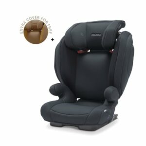 RECARO Kindersitz Monza Nova 2SF Night Black + Gratis Bezug Sweet Curry