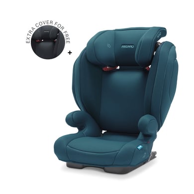 RECARO Kindersitz Monza Nova 2SF Teal Green + Gratis Bezug Night Black