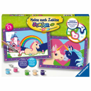 Ravensburger Malen nach Zahlen Junior - Bunte Einhornwelt