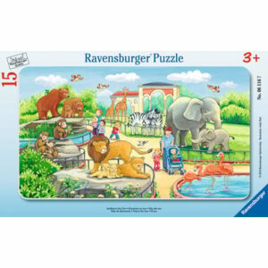 Ravensburger Rahmenpuzzle - Ausflug in den Zoo 15 Teile