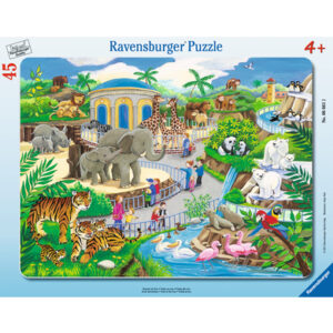 Ravensburger Rahmenpuzzle - Besuch im Zoo 45 Teile