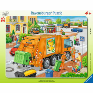 Ravensburger Rahmenpuzzle - Müllabfuhr 35 Teile