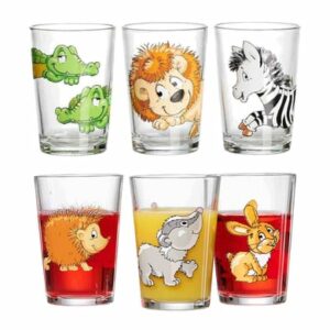 Ritzenhoff & Breker GmbH & Co. KG Kindergläser Happy Zoo Waldtiere 205 ml 6er Set bunt