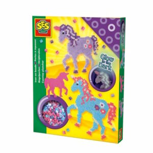 SES Creative® Bügelperlenset - Einhorn Glow in the Dark