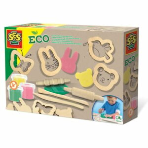 SES Creative® Eco Knete mit Holzwerkzeugen