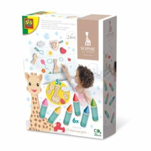 SES Creative® Sophie la girafe - Badewannen-Malstifte mit Formen