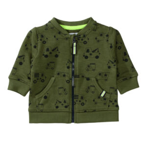 STACCATO Boys Jacke soft olive gemustert