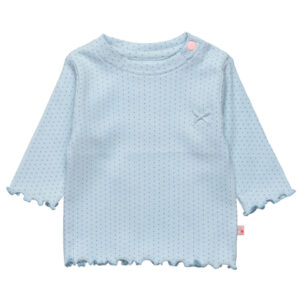 STACCATO Shirt soft blue dot gemustert