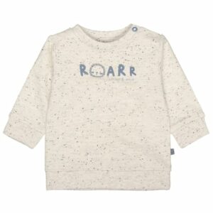 STACCATO Sweatshirt cream melange strukturiert