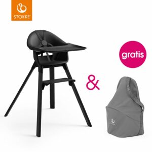 STOKKE® CLIKK™ Hochstuhl Midnight Black + gratis Chair Travel Bag