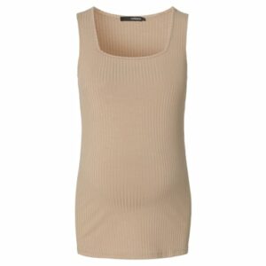 SUPERMOM Top Square Neck Desert Taupe