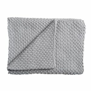 Schardt Baby Strickdecke 75 x 100 cm hellgrau