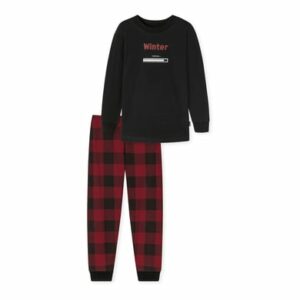 Schiesser Pyjama Family schwarz