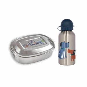 Sigikid Edelstahl-Lunchset 2er Set blau