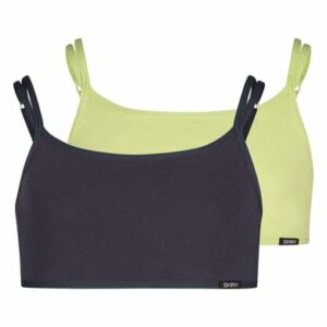 Skiny Bustier Dunkelblau/Hellgrün