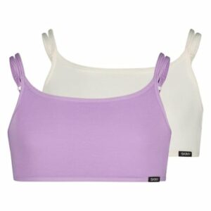 Skiny Bustier Lila/Creme