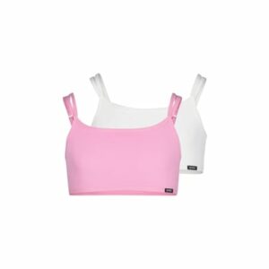 Skiny Bustier Rosa/Weiß